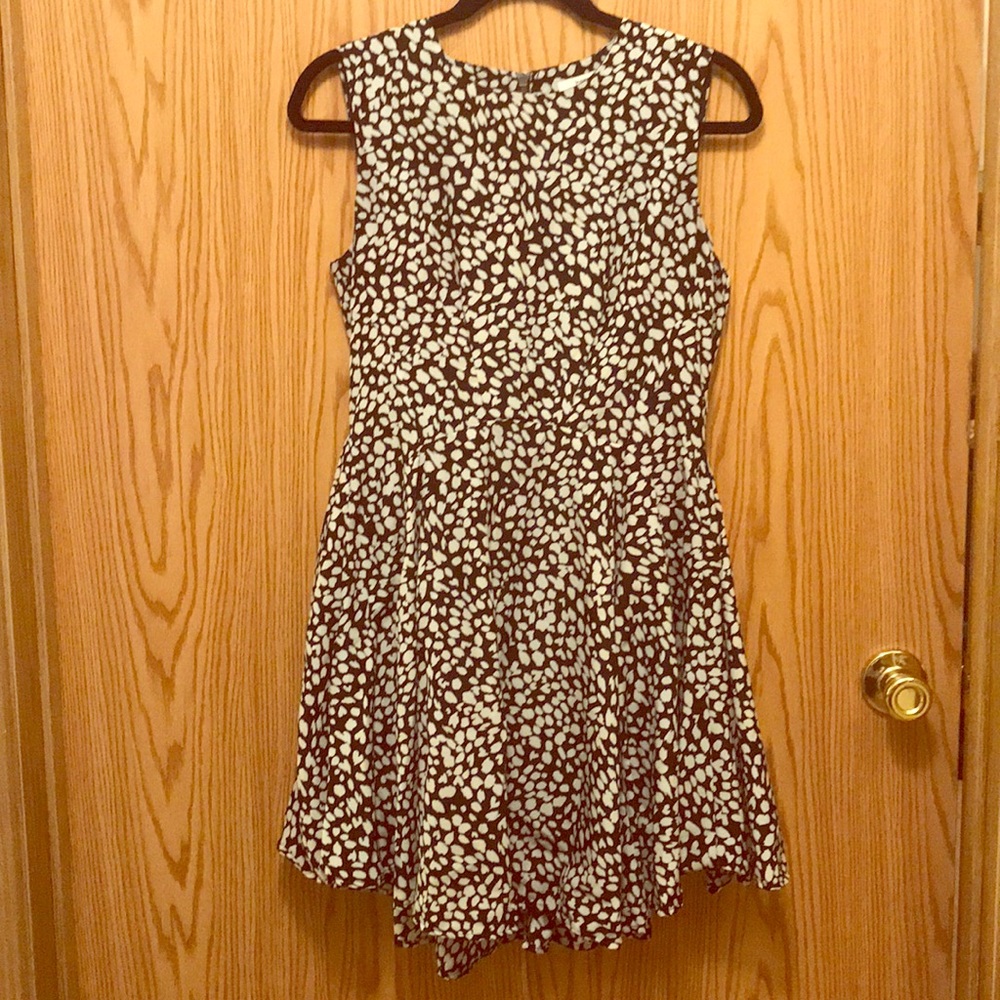 Cheetah and Heart fit and flare dress